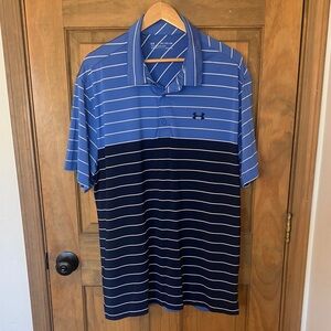 Under Armour Men's Polo in Blue and Black